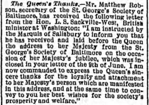 The Baltimore Sun – 6th August 1887